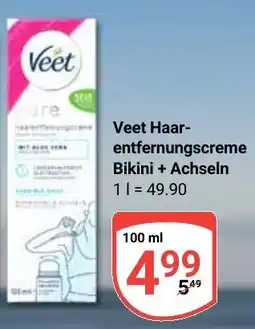 Globus Veet Haarentfernungscreme Bikini + Achseln Angebot