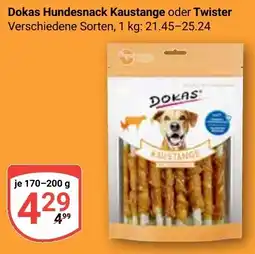 Globus Dokas Hundesnack Kaustange oder Twister Angebot