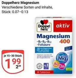 Globus Doppelherz Magnesium Angebot