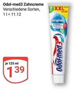 Globus Odol-med3 Zahncreme Angebot