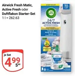 Globus Airwick Fresh Matic, Active Fresh oder Duftflakon Starter-Set Angebot