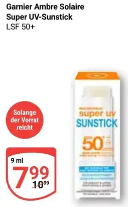 Globus Garnier Ambre Solaire Super UV-Sunstick Angebot