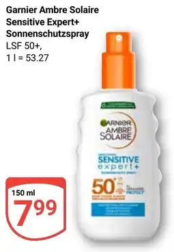 Globus Garnier Ambre Solaire Sensitive Expert+ Sonnenschutzspray Angebot