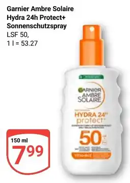 Globus Garnier Ambre Solaire Hydra 24h Protect+ Sonnenschutzspray Angebot