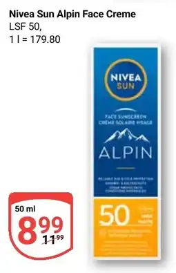 Globus Nivea Sun Alpin Face Creme Angebot