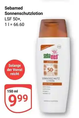 Globus Sebamed Sonnenschutzlotion Angebot