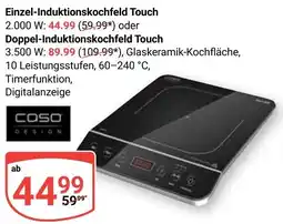 Globus CQSO Einzel-Induktionskochfeld Touch oder Doppel-Induktionskochfeld Touch Angebot
