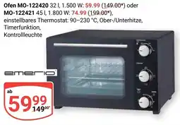 Globus EMERIO Ofen MO-122420 oder Ofen MO-122421 Angebot
