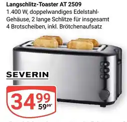 Globus SEVERIN Langschlitz-Toaster AT 2509 Angebot
