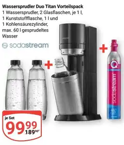 Globus sodastream Wassersprudler Duo Titan Vorteilspack Angebot
