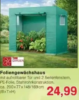 Jawoll TIM GARDEN Foliengewächshaus Angebot