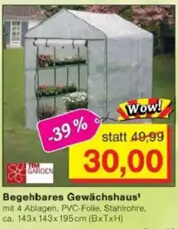 Jawoll TIM GARDEN Begehbares Gewächshaus Angebot