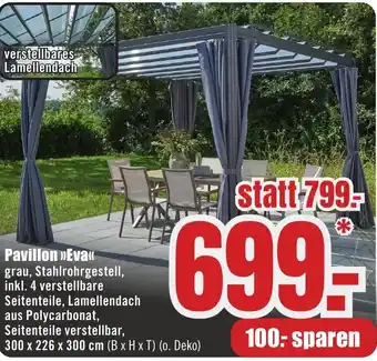 B1 Discount Baumarkt Pavillon Eva Angebot