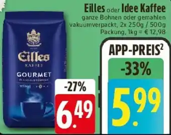 E-Center Eilles oder Idee Kaffee Angebot