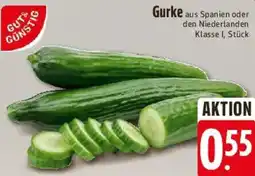 E-Center Gut & Gunstig Gurke Angebot
