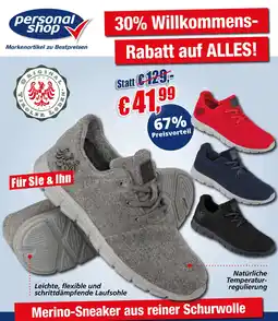 PersonalShop Merino-Sneaker Angebot