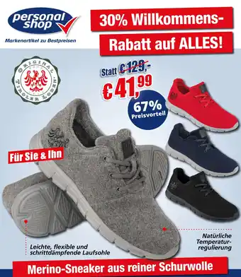PersonalShop Merino-Sneaker Angebot