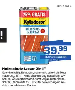 Bauzentrum Borgers Xyladecor Holzschutz-Lasur 2in16 Angebot