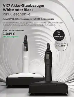 Vorwerk Kobold VK7 Akku-Staubsauger mit EB7 Elektrobürste Angebot