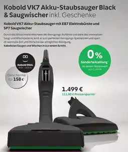 Vorwerk Kobold VK7 Akku-Staubsauger mit EB7 Elektrobürste und SP7 Saugwischer Angebot