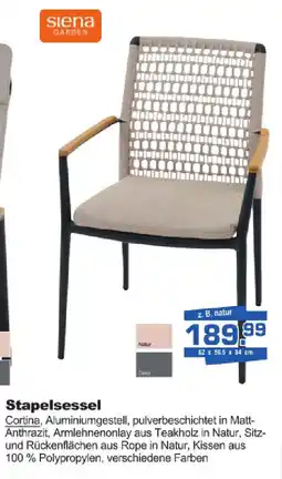 Bauzentrum Borgers Siena GARDEN Stapelsessel Angebot