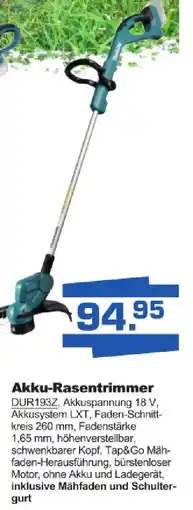 Bauzentrum Borgers Makita Akku-Rasentrimmer DUR193Z Angebot
