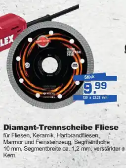 Bauzentrum Borgers Diamant-Trennscheibe Fliese Angebot