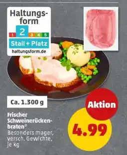 PENNY Frischer Schweinerückenbraten Angebot