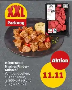 PENNY MÜHLENHOF Frisches Rinder-Gulasch Angebot