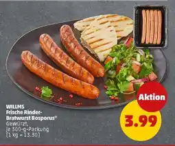 PENNY WILLMS Frische Rinder-Bratwurst Bosporus Angebot