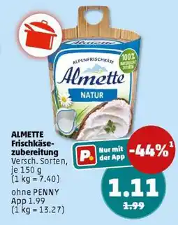 PENNY ALMETTE Frischkäsezubereitung Angebot