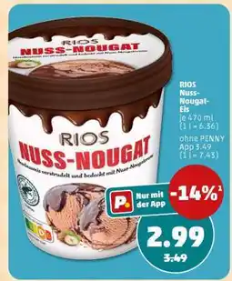 PENNY RIOS Nuss-Nougat-Eis Angebot