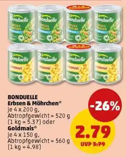 PENNY BONDUELLE Erbsen & Möhrchen* oder Goldmais Angebot