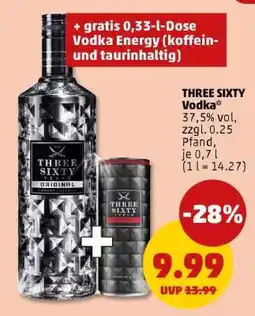 PENNY Three Sixty Vodka Angebot