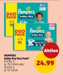 PENNY PAMPERS Baby-Dry Duo Pack Angebot