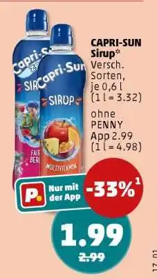 PENNY CAPRI-SUN Sirup Angebot