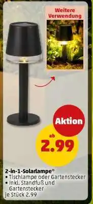PENNY 2-in-1 Solarlampe Angebot