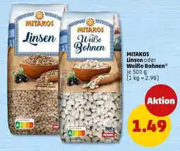 PENNY MITAKOS Linsen oder Weiße Bohnen Angebot
