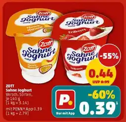 PENNY ZOTT Sahne-Joghurt Angebot