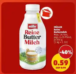 PENNY MÜLLER Reine Buttermilch Angebot