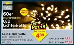 Jawoll SOLAR LIVING LED-Lichterkette 60 LED's Angebot