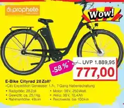 Jawoll prophete E-Bike Cityrad 28 Zoll Angebot