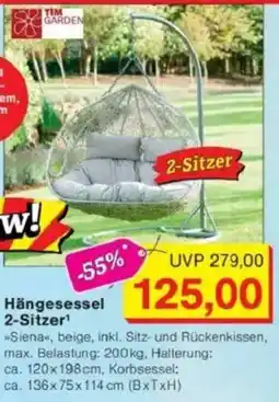 Jawoll TIM GARDEN Hangesessel 2-Sitzer Angebot