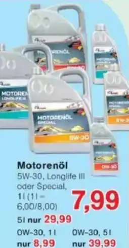 Jawoll Motorenöl Angebot