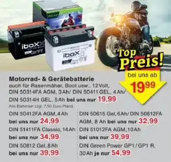Jawoll Motorrad- & Gerätebatterie Angebot