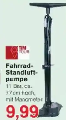 Jawoll TIM TOUR Fahrrad- Standluftpumpe Angebot