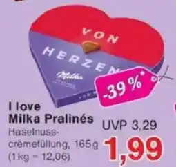 Jawoll I love Milka Pralinés Angebot