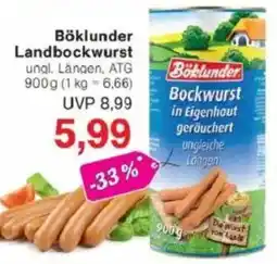 Jawoll Böklunder Landbockwurst Angebot