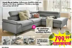 Möbel Boss Ecksofa Elba mit Funktion Angebot