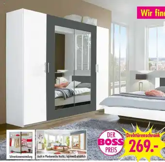 Möbel Boss Drehtürenschrank Angebot
